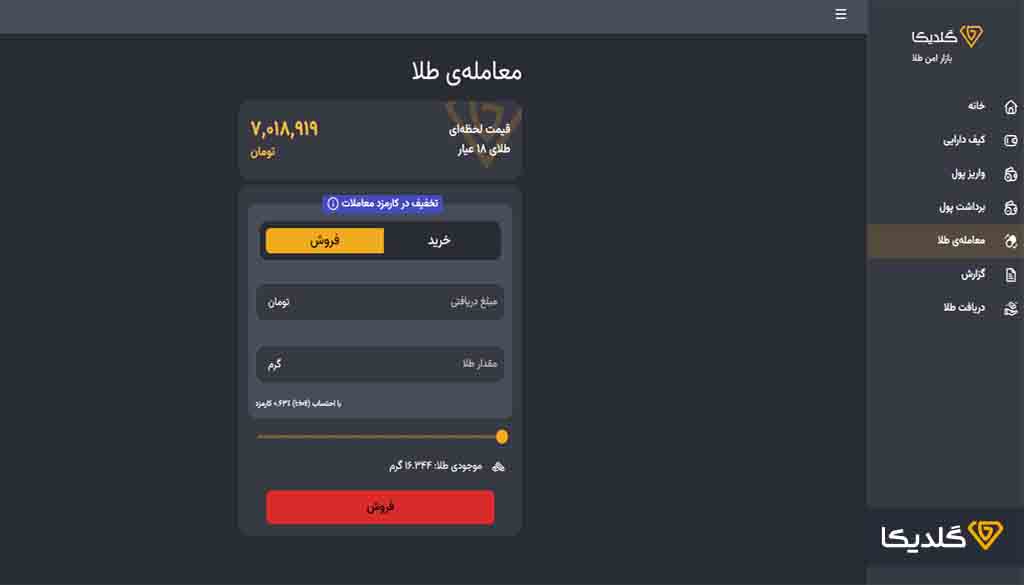 آموزش خرید و فروش طلا در گلدیکا