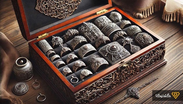 برای تشخیص نقره از استیل میتوانید از تنوع رنگیها استفاده کنید.