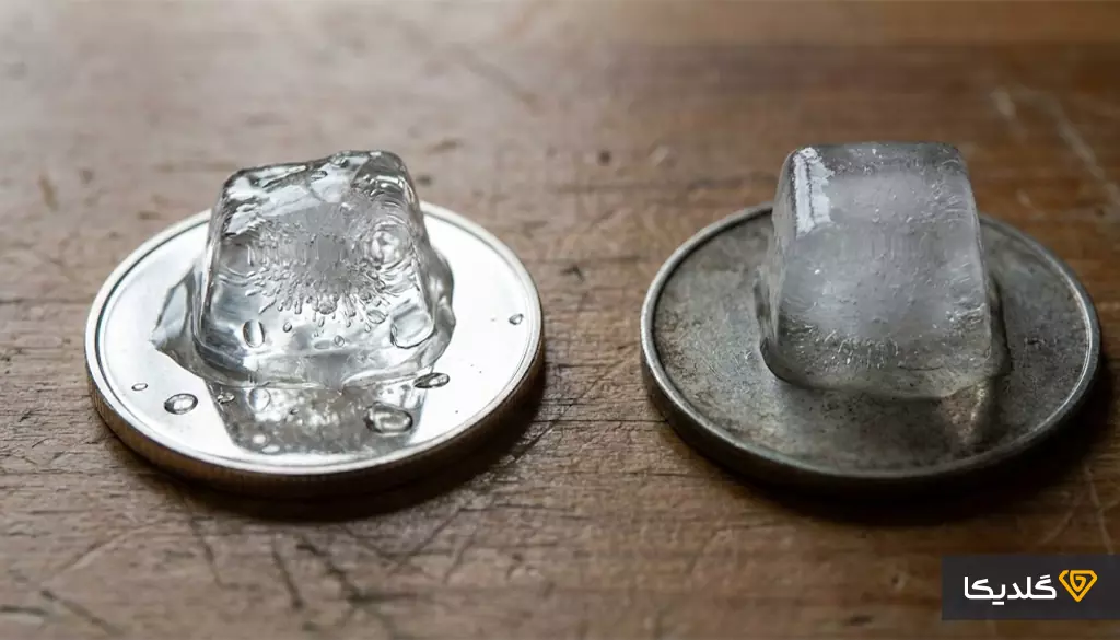 تشخیص نقره اصل از بدل با کمک یخ چگونه است؟