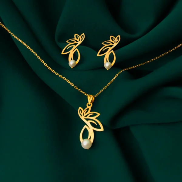 طلای نیم ست مرواریدی هما