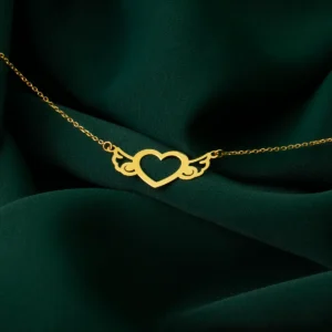 گردنبند قلب طرح فلای