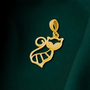 پلاک طلای گربه