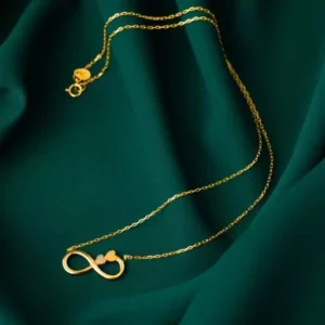 گردنبند طلای طرح بی‌نهایت کد NP1