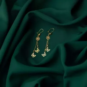 گوشواره آویز زنانه طرح پروانه کد EA1