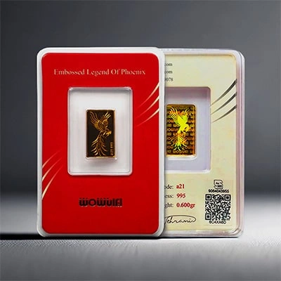 شمش طلای 24 عیار 600 سوتی طرح سیمرغ