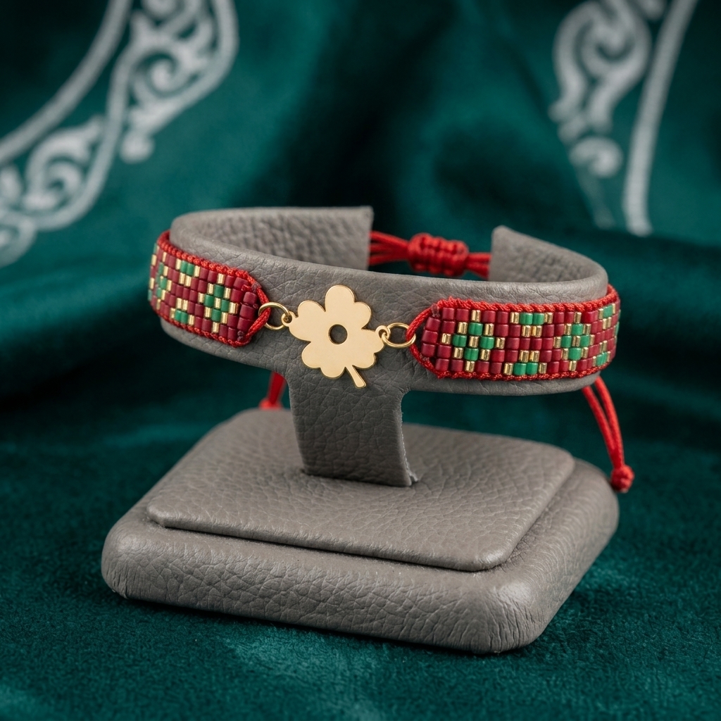 دستبند میوکی طرح گل