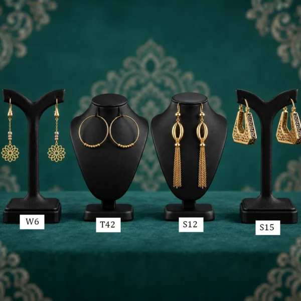 گوشواره طلای 18 عیار کم اجرت